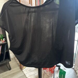 Black Sheer Women's Top